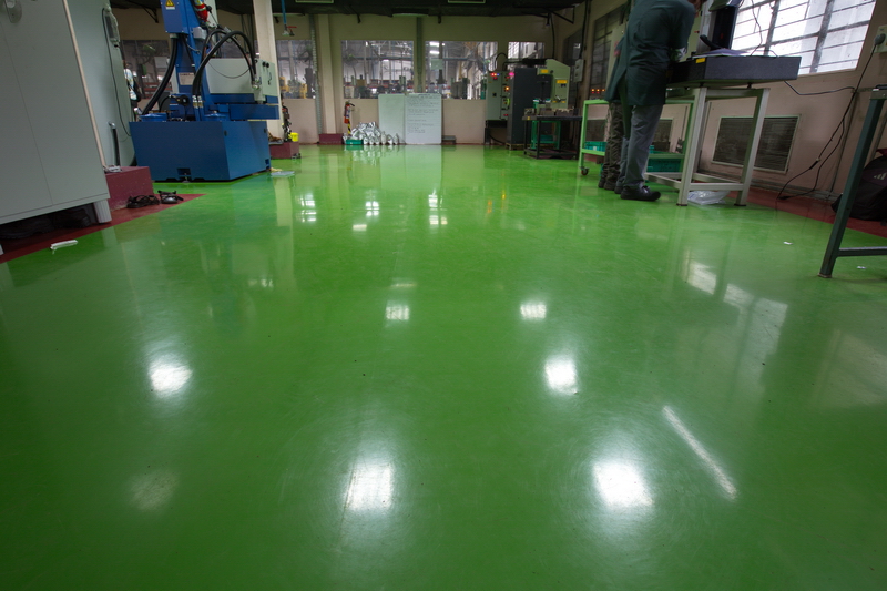 chowgule construction chemicals industrial flooring project case study cartini factory ponda goa